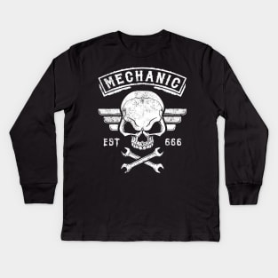 MECHANIC Kids Long Sleeve T-Shirt